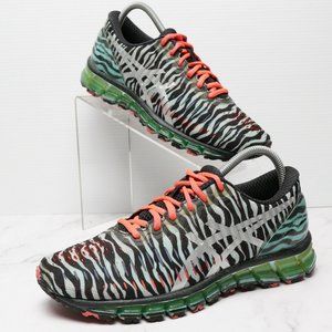 Asics Gel Quantum 360 T5J6N Women's Running Shoes Size 8.5 Zebra Print